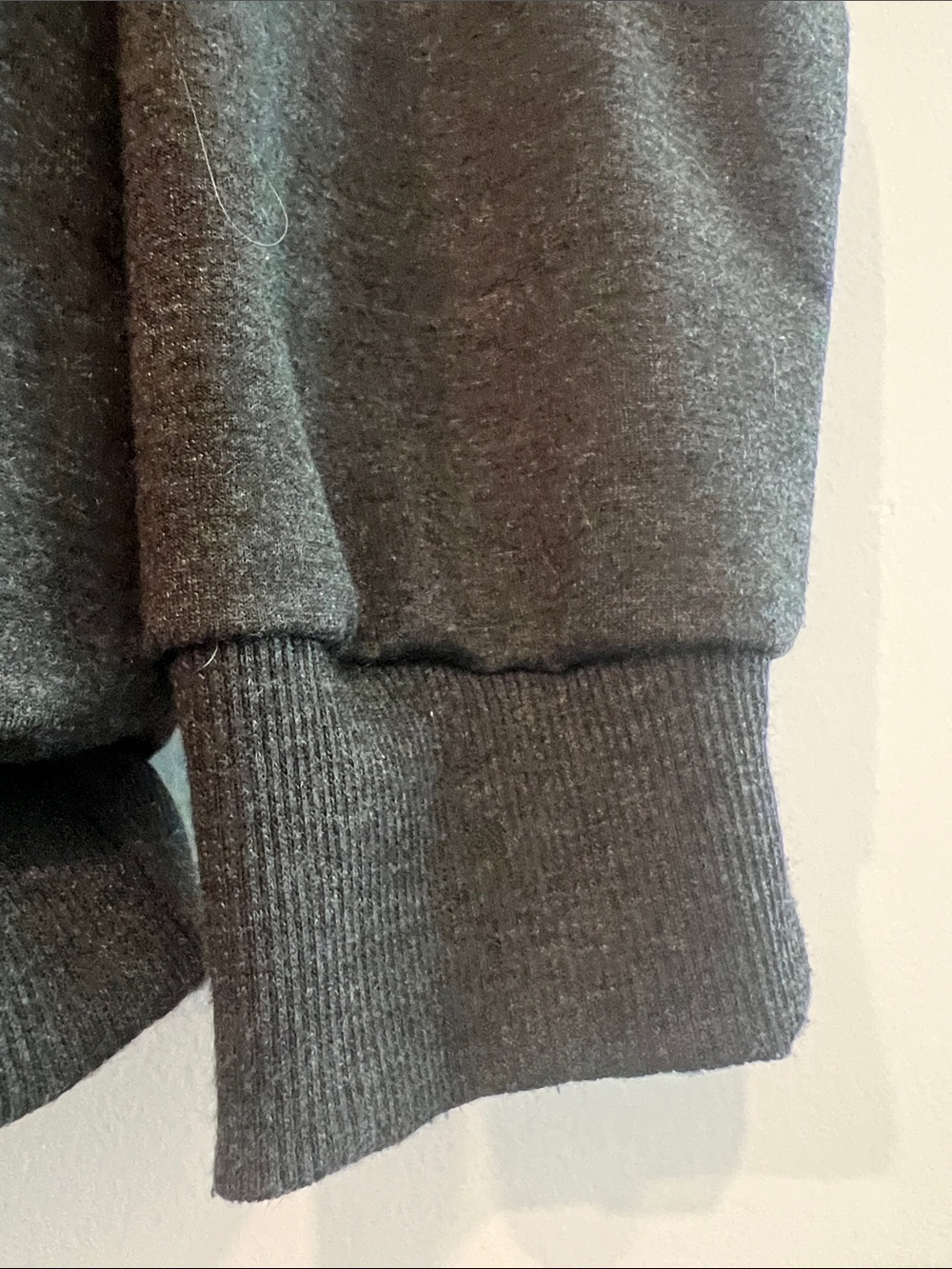Beginning Boutique Dark Charcoal Sweatshirt with White and Blue GIGI Lettering - Picture 15 of 16